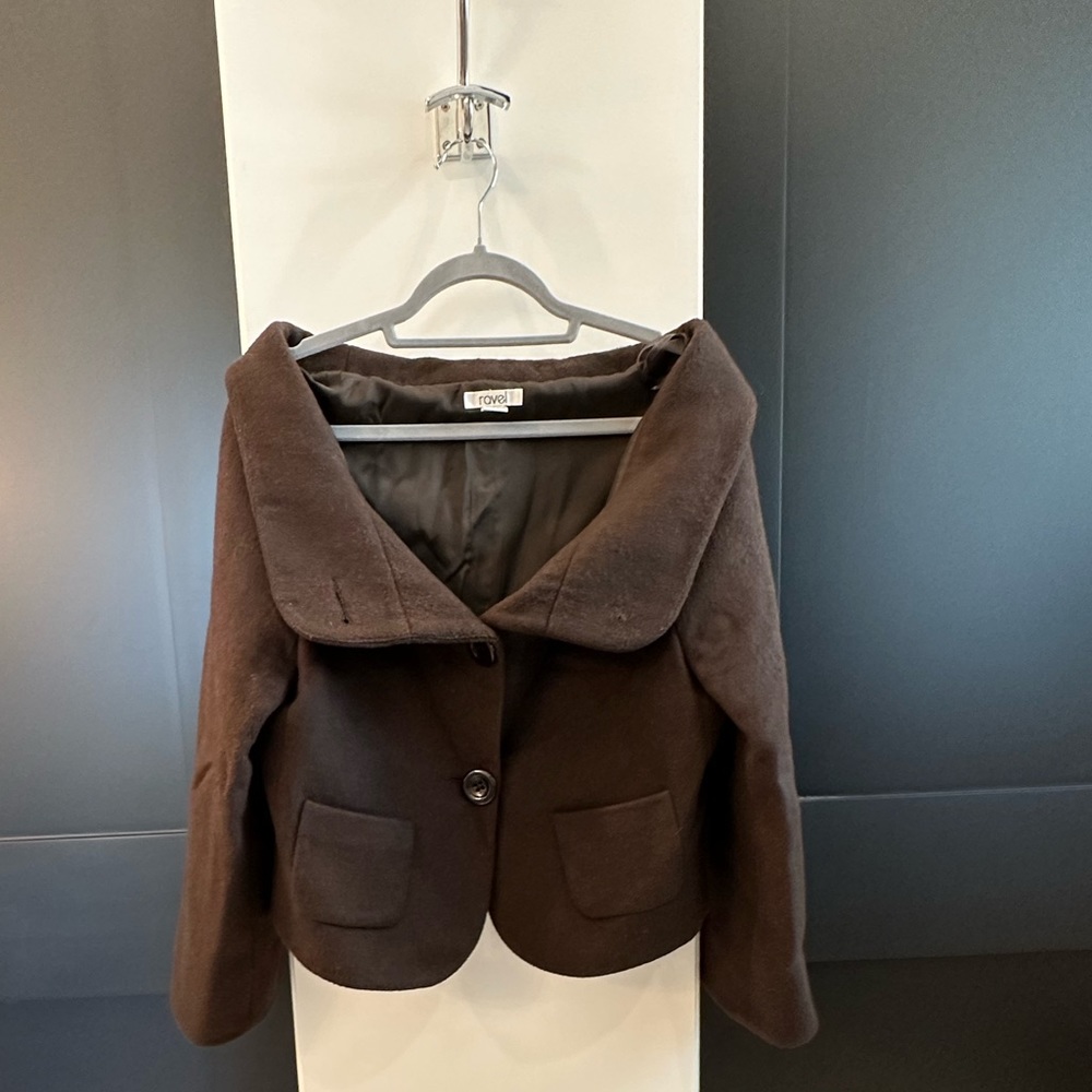 Shawl collar wool jacket SZ MED - Picture 3 of 12